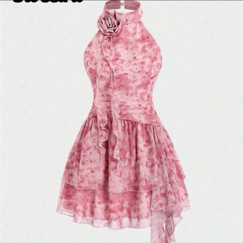 Pink Halter Dress